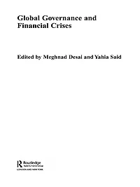 Global Governance and Financial Crises
