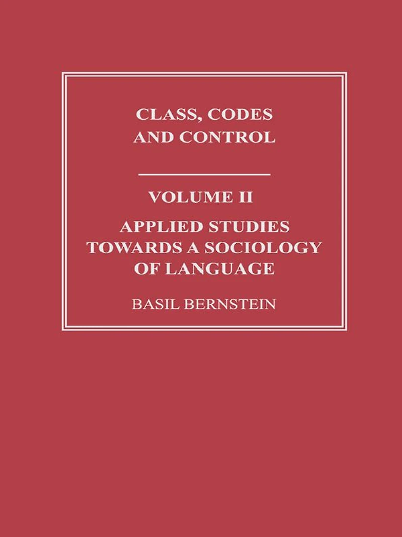 Applied Studies Towards a Sociology of Language