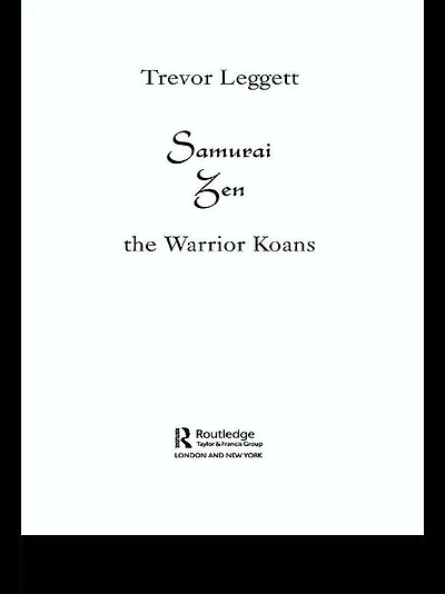Samurai Zen: The Warrior Koans