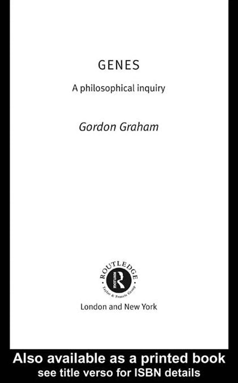 Genes: A Philosophical Inquiry