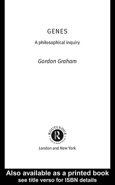 Genes: A Philosophical Inquiry