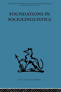 Foundations Sociolinguistics: An ethnographic approach