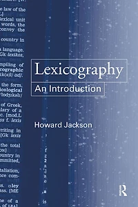 Lexicography: An Introduction