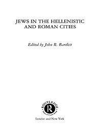 Jews the Hellenistic and Roman Cities