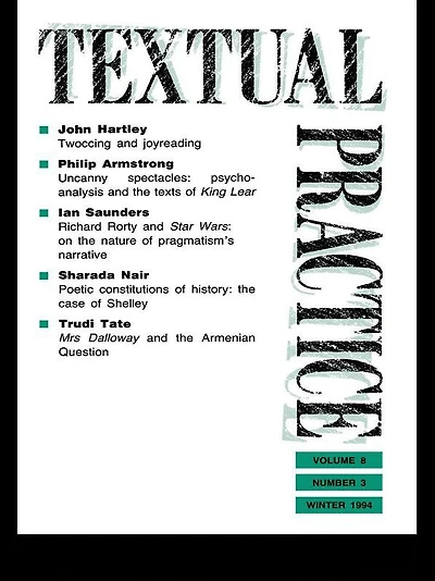 Textual Practice: Volume 8, Issue 3