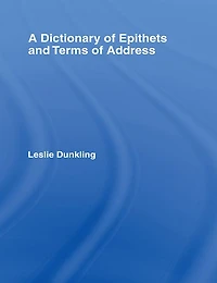 A Dictionary of Epithets and Terms Address