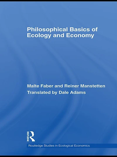Philosophical Basics of Ecology and Economy