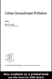 Urban Groundwater Pollution: IAH International Contributions to Hydrogeology 24