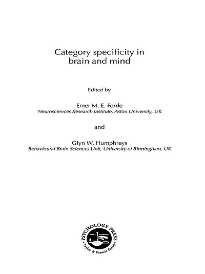 Category Specificity Brain and Mind