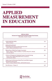 Advances Computerized Scoring of Complex Item Formats: A Special Issue Applied Measurement Education