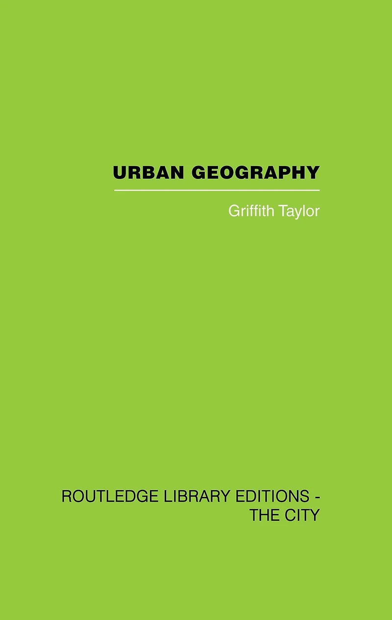 Urban Geography: A Study of Site, Evolution, Patern and Classification Villages, Towns Cities