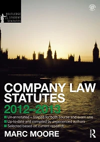 Company Law Statutes 2012-2013