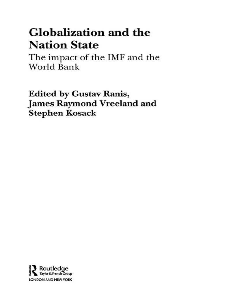 Globalization and the Nation State: Impact of IMF World Bank