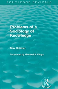 Problems of a Sociology Knowledge (Routledge Revivals)