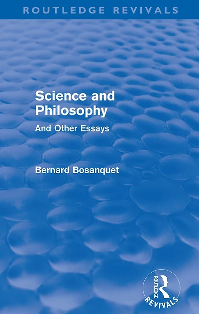 Science And Philosophy (Routledge Revivals): Other Essays