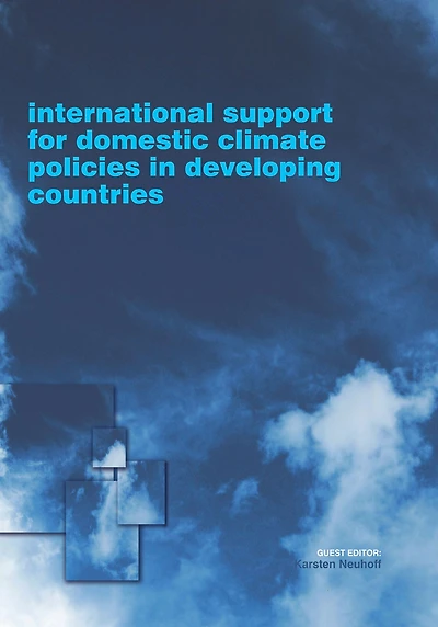 International Support for Domestic Climate Policies Developing Countries
