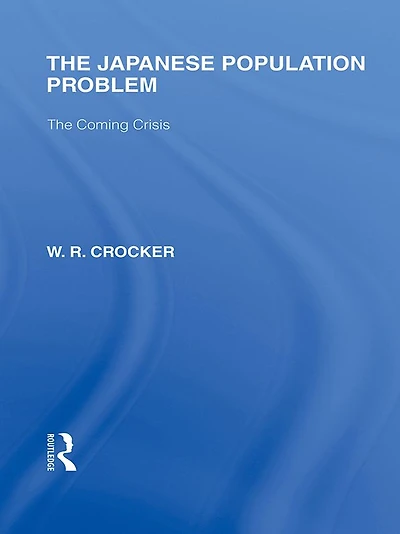The Japanese Population Problem: Coming Crisis