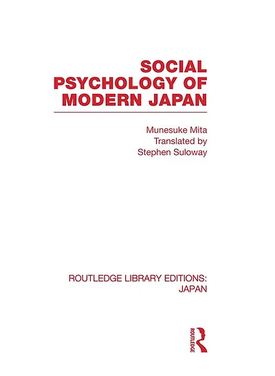 Social Psychology of Modern Japan