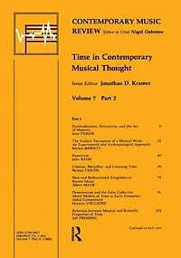 Time Contemporary Musical Thought