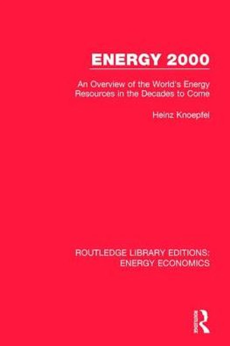 Energy 2000: An Overview of the World's Resources Decades to Come