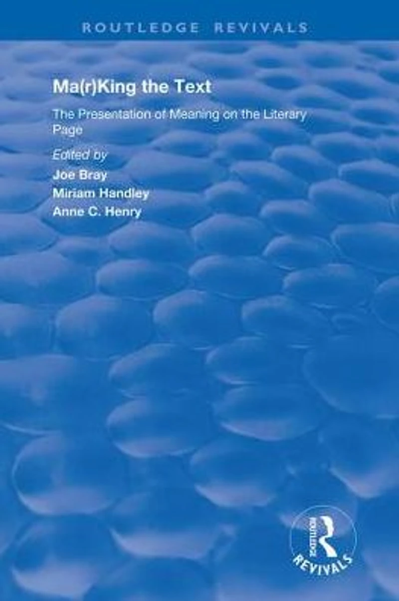 Ma(r)king the Text: Presentation of Meaning on Literary Page