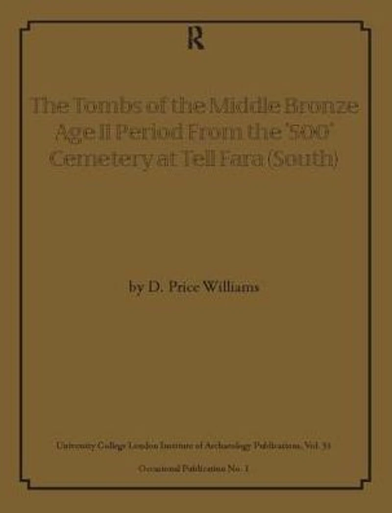 the Tombs of Middle Bronze Age II Period From '500' Cemetery at Tell Fara (South)