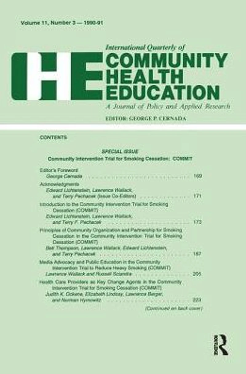 Community Intervention Trial for Smoking Cessation: Commit