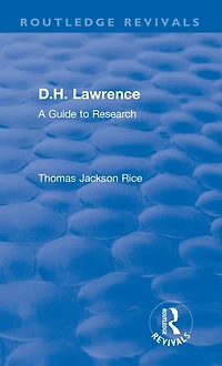 D.H. Lawrence: A Guide to Research
