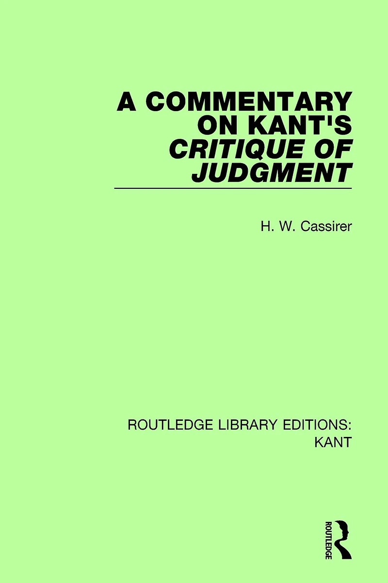 A Commentary on Kant's Critique of Judgement