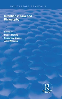 Intention Law and Philosophy