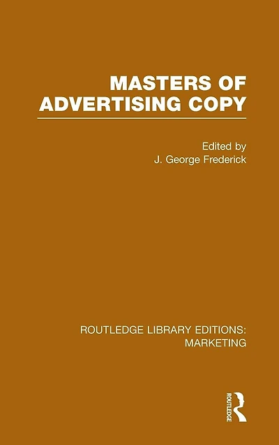 Masters of Advertising Copy (RLE Marketing)