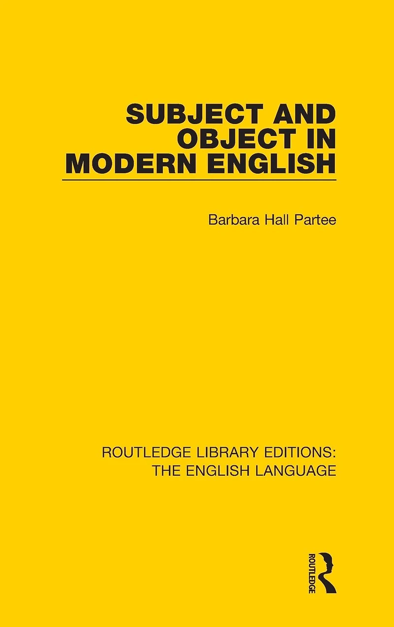 Subject and Object Modern English