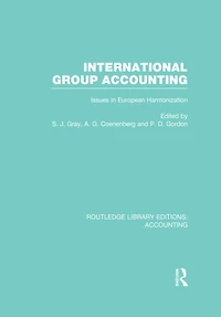 International Group Accounting (RLE Accounting): Issues European Harmonization