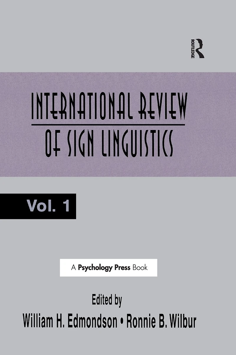 International Review of Sign Linguistics: Volume 1