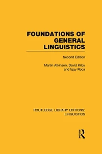 Foundations of General Linguistics (RLE A: Linguistics)