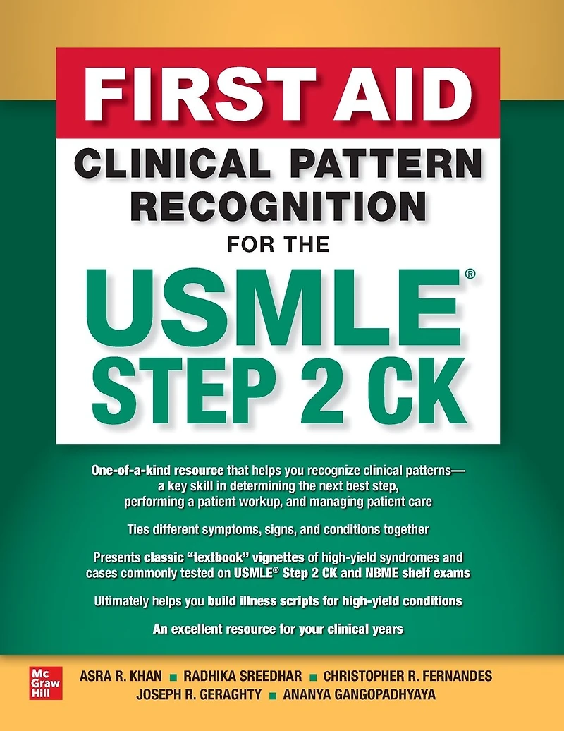 First Aid Clinical Pattern Recognition for the USMLE Step 2 CK
