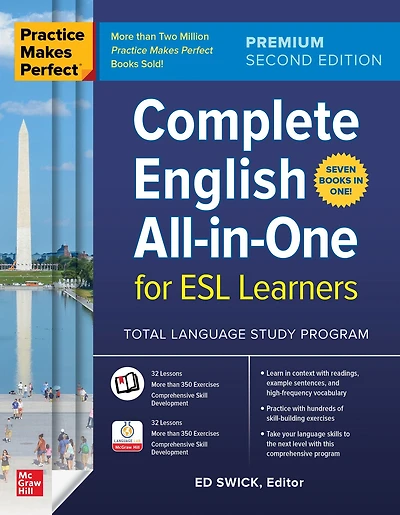 Practice Makes Perfect: Complete English All-in-One for ESL Learners, Premium Second Edition