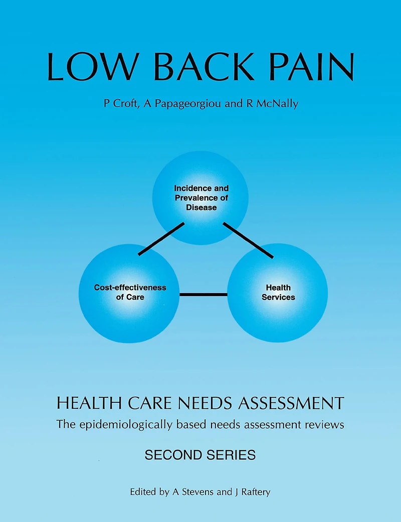 Health Care Needs Assessment: The Epidemiologically Based Needs Assessment Reviews