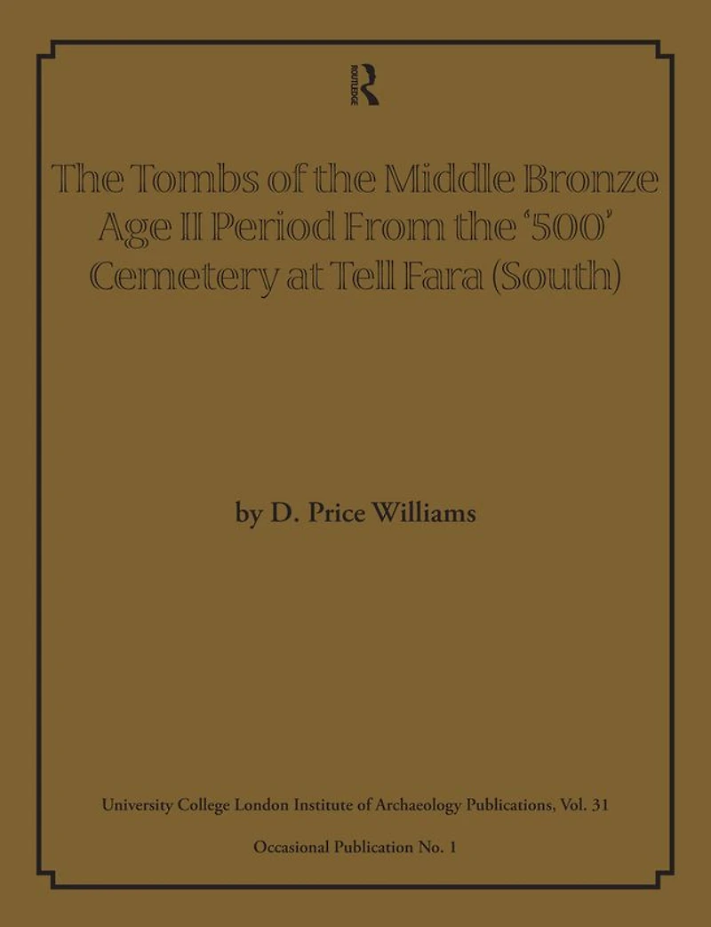 the Tombs of Middle Bronze Age II Period From '500' Cemetery at Tell Fara (South)