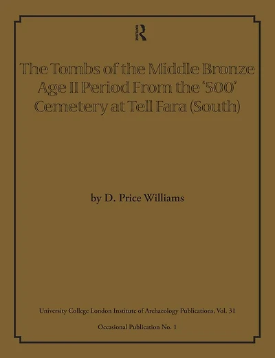 the Tombs of Middle Bronze Age II Period From '500' Cemetery at Tell Fara (South)