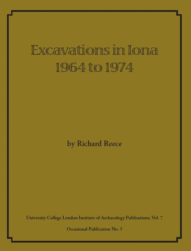 Excavations Iona 1964 to 1974