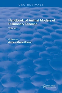 CRC Handbook of Animal Models Pulmonary Disease: Volume I