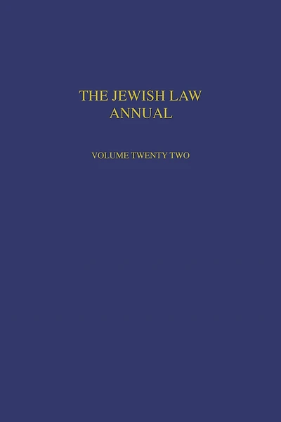 The Jewish Law Annual Volume 22