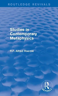 Studies Contemporary Metaphysics