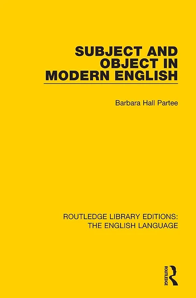 Subject and Object Modern English