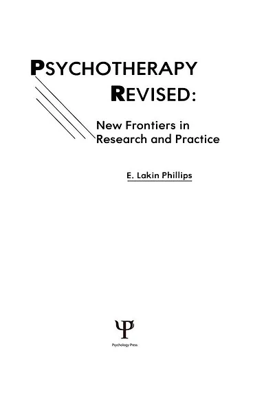Psychotherapy Revised: New Frontiers Research and Practice