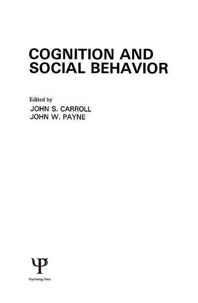 Cognition and Social Behavior