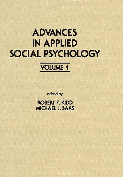 Advances Applied Social Psychology: Volume 1