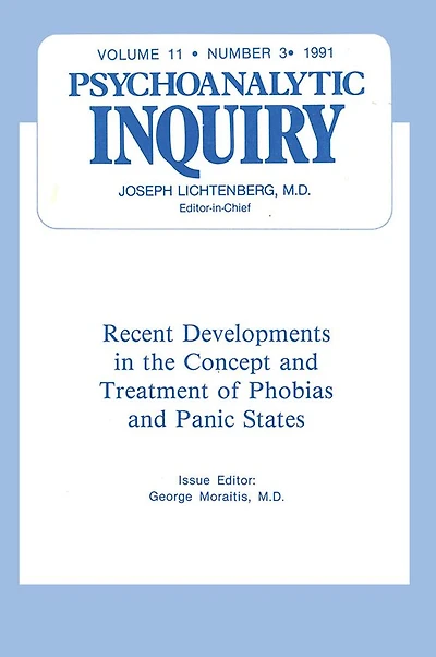 Recent Developments: Psychoanalytic Inquiry, 11.3