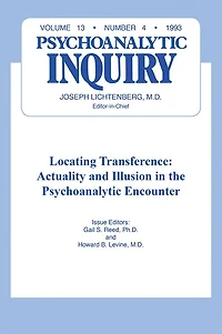 Locating Transference: Psychoanalytic Inquiry, 13.4